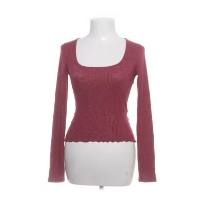 Lange mouwen shirt (Rood) van Abercrombie & Fitch Elastaan, Metallvezel, Polyester, Viscose