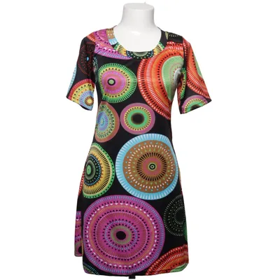 Jurk (Zwart, Meerkleurig) van Aller Simplement Elastaan, Polyester