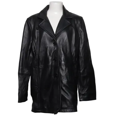 Veste longue en cuir (Noir) de Goldstein Cuir, Polyester