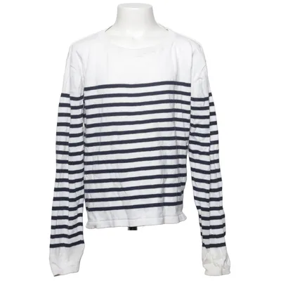 Long sleeve T-shirt (White, Blue) from H&M Cotton