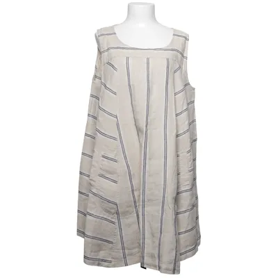 Klänning (Beige, Blå, Vit) från Uno Danmark Linne