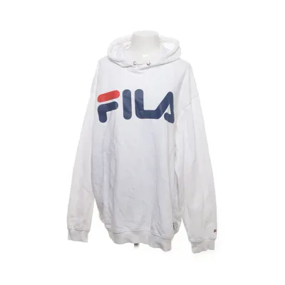 Hættetrøje (Hvid) fra Fila Bomuld, Polyester