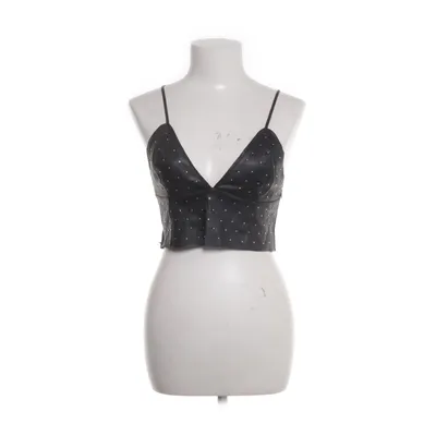 Crop top (Sort) fra Zara Knit Elastan, Nylon, Viscose