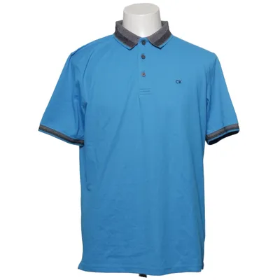 Pikétröja (Blå) från Calvin Klein Golf Bomull, Elastan, Polyester