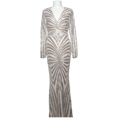 Aftonklänning (Beige, Silverfärgad) från NLY Eve Polyester