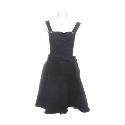 Hängselklänning (Svart) från Hell Bunny Bomull, Elastan