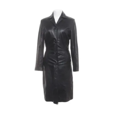 Leather coat (Black) from Hollies Leather, Polyester