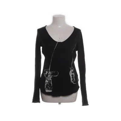 Lange mouwen shirt (Zwart, Wit) van Sisley Katoen