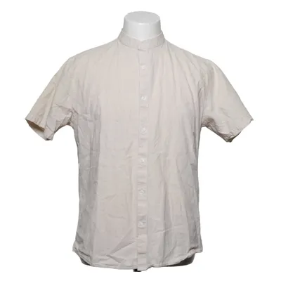 Short sleeve shirt (Beige) from Lindbergh White Cotton, Linen