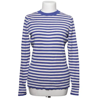 Långärmad t-shirt (Blå, Vit) från Hema Polyamid, Viskos