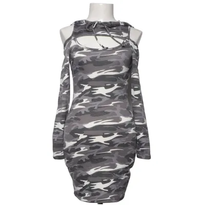 Huvklänning (Grå, Vit, Flerfärgad) från Fashion Nova Elastan, Polyester, Viskos