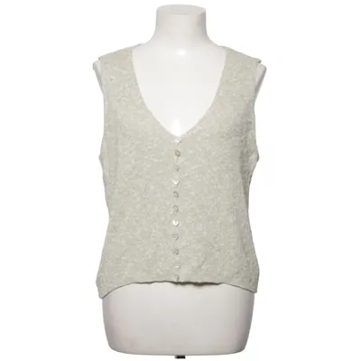 Vest (Green, White) from Lindex Cotton, Linen, Polyamide