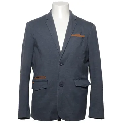 Blazer (Bleu) de Volcano Coton, Polyester