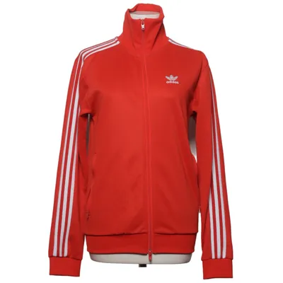 Trainingsjack (Rood, Wit) van Adidas Originals Katoen, Elastaan, Gerecycled polyester