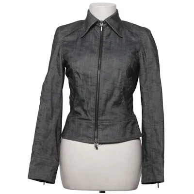 Jeansjacka (Grå) från Hennes Collection by H&M Acetat, Bomull, Elastan, Polyester