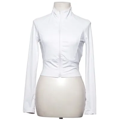 Veste de sport (Blanc) de Shein Élasthane, Polyester