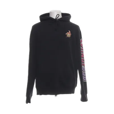 Hoodie (Black, Multicolored) from H&M Man Cotton, Polyester, Elastane