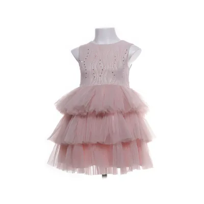 Robe de fille de fleur (Rose) de Miss Rain