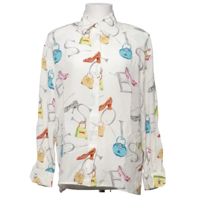 Blouse (White, Multicolored) from Piano Silk