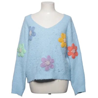 Tröja (Blå, Flerfärgad) från Azaka Elastan, Polyamid, Återvunnen polyester, Ull