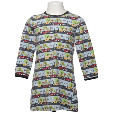 Jurk (Blauw, Meerkleurig) van JNY Colourful Kids Katoen, Elastaan