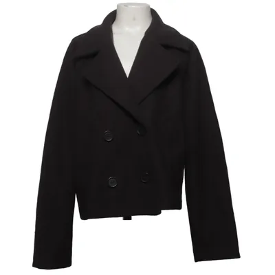 Erwt jas (Zwart) van H&M Polyester, Katoen