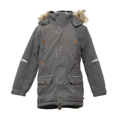 Parka (Gray) from Polarn O. Pyret Acrylic, Polyamide, Polyester