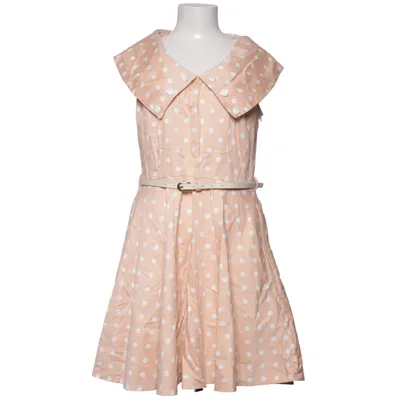 Robe (Rose, Blanc) de Voodoo Vixen Coton, Élasthane
