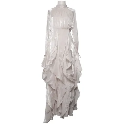 Evening gown (Beige) Elastane, Polyester