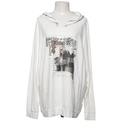 Kapuzenpullover (Weiß, Mehrfarbig) von Just White Elasthan, Viskose