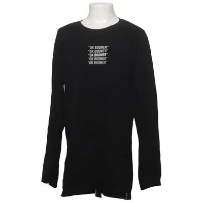 Langærmet t-shirt (Sort) fra DWG Økologisk bomuld