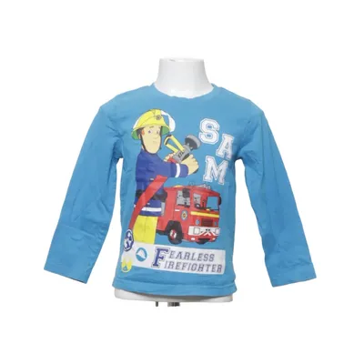 Långärmad t-shirt (Blå, Flerfärgad) från Fireman Sam Bomull
