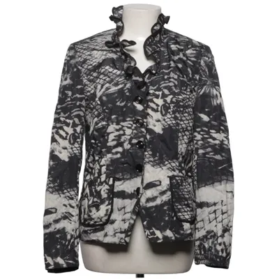 Blazer (Sort, Hvid) fra Dresses Unlimited Metallfiber, Polyester