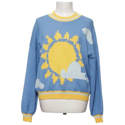 Sweater (Blå, Gul) fra Shein Polyamid, Polyester, Viscose