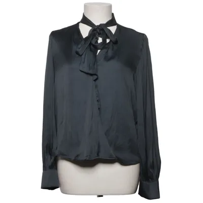 Sløjfebluse (Sort) fra Mango Polyester