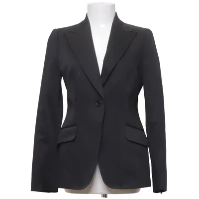 Kavaj (Svart) från Massimo Dutti Woman Bomull, Elastan, Ull