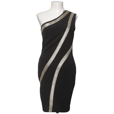 Cocktailklänning (Svart, Guldfärgad) från Koton Elastan, Polyester