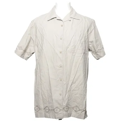 Chemise à manches courtes (Beige) de Mantaray Coton, Lin