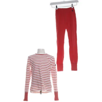 Pyjama (Wit, Rood) van Polarn O. Pyret Katoen, Elastaan