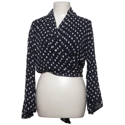 Wrap blouse (Blue, White) from Stine Goya