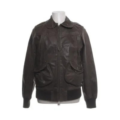 Läderjacka (Brun) från Roxy Skinn, Bomull, Polyester