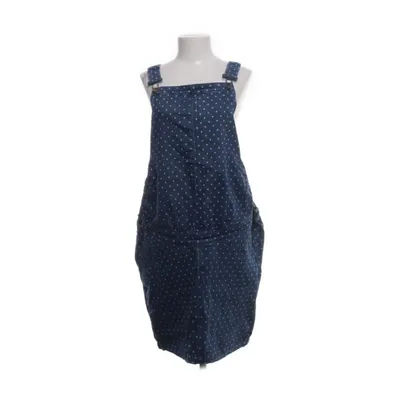 Korte tuinbroek (Blauw) van BPC Mama Katoen, Elastaan, Polyester