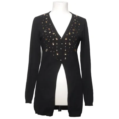 Cardigan (Noir, Or) de Risskio Nylon, Viscose