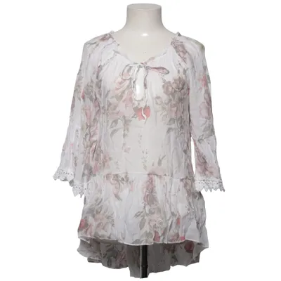 Blouse (Blanc, Multicolore) de Shyloh Élasthane, Soie, Viscose