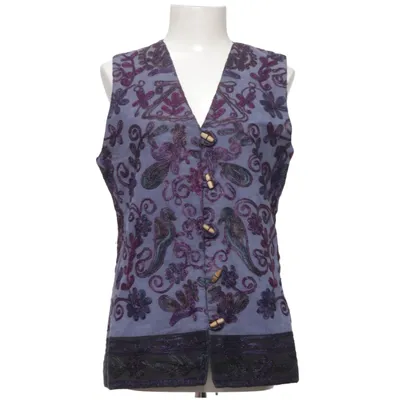 Gilet (Blauw, Lila, Zwart) van Nancy Friday