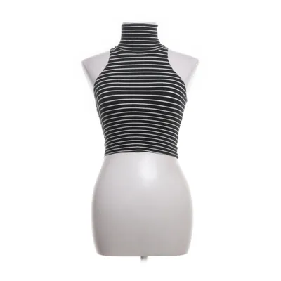 Crop top (Svart, Vit) från American Apparel Bomull, Elastan