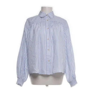 Skjorta (Blå, Vit) från Zara Bomull, Polyester