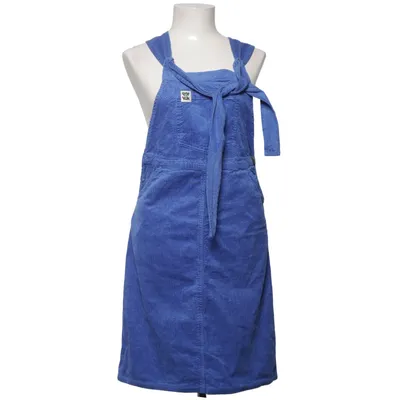 Hängselklänning (Blå) från Lucy & Yak Elastan, Ekologisk bomull