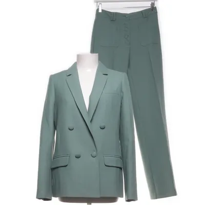 Kostym (Grön) från Sézane Acetat, Bomull, Elastan, Polyester, Viskos, Ull