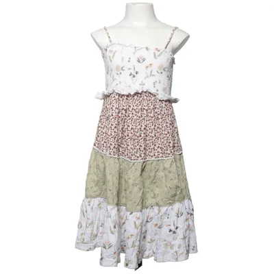 Klänning (Vit, Grön, Flerfärgad) från Next Bomull